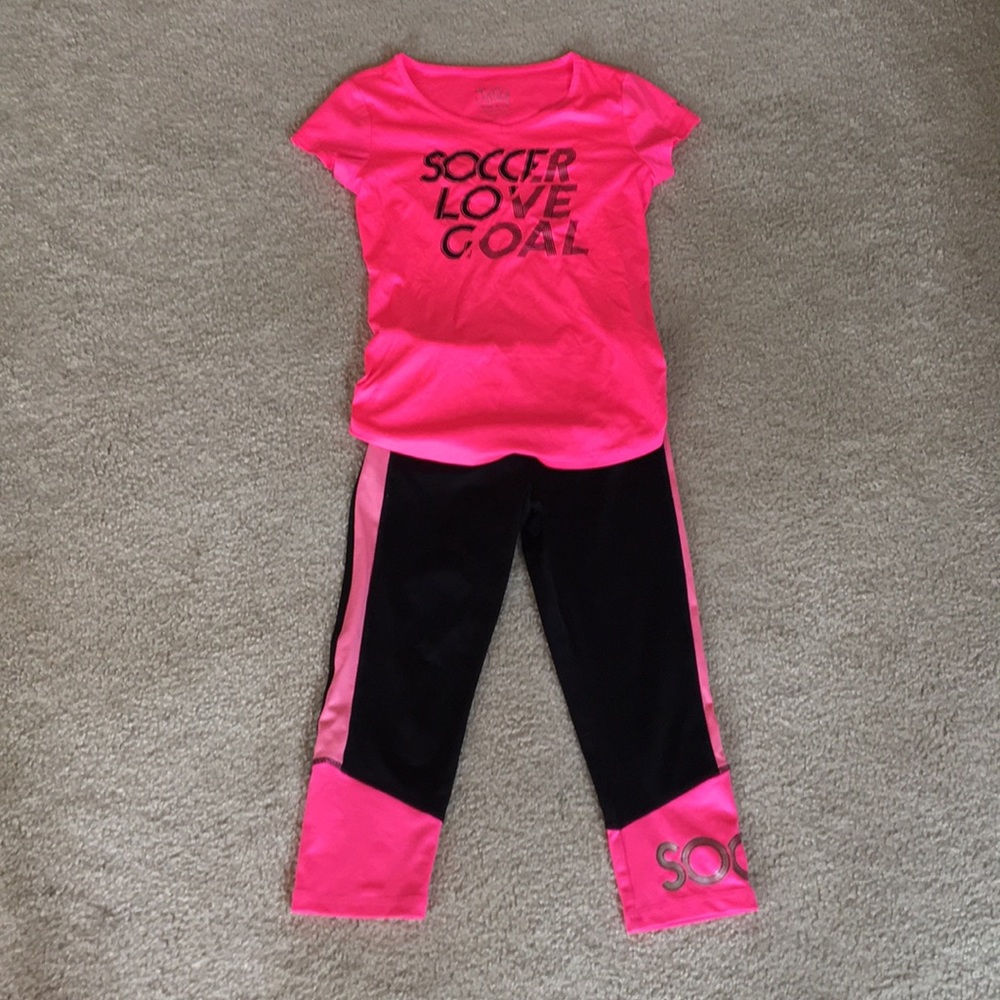 Two piece dry fit soccer set